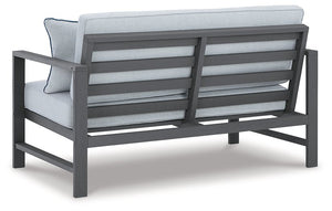 Fynnegan Outdoor Loveseat with Table (Set of 2)