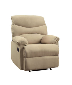 Arcadia Beige Microfiber Recliner (Motion)