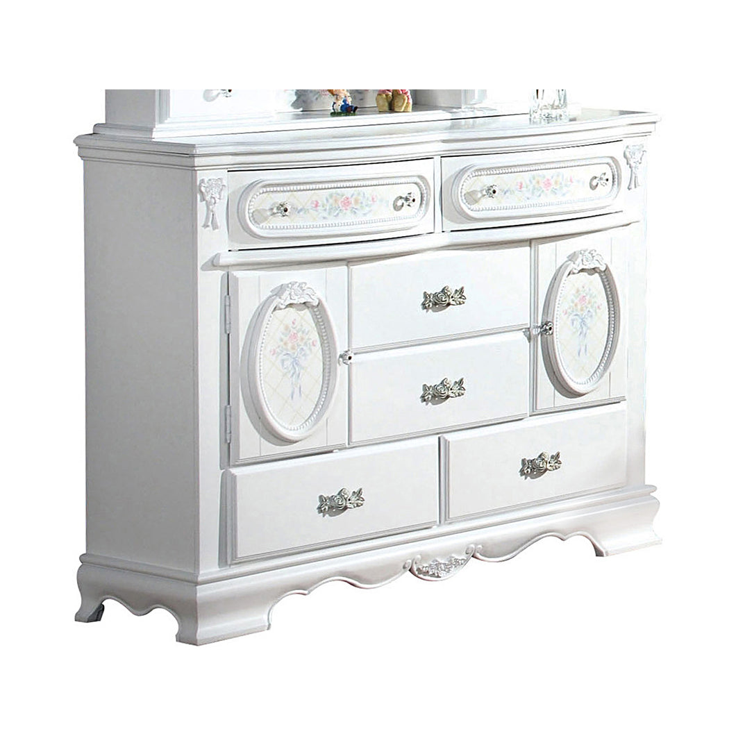 Flora White Dresser