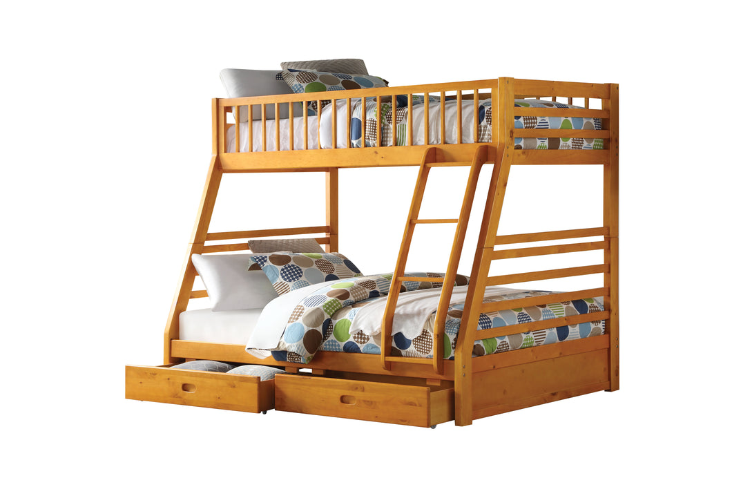 Jason Honey Oak Bunk Bed (Twin/Full)