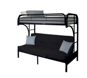 Eclipse Black Bunk Bed (Twin/Full/Futon)