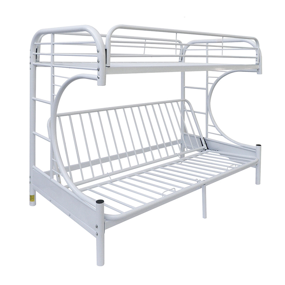 Eclipse White Bunk Bed (Twin/Full/Futon)