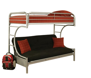 Eclipse Silver Bunk Bed (Twin XL/Queen/Futon)