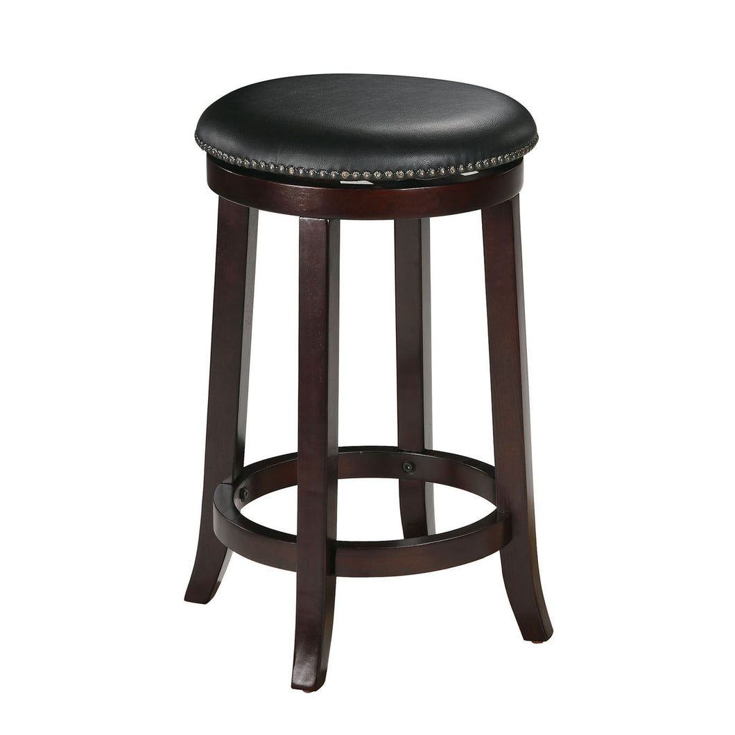 Chelsea PU & Espresso Counter Height Stool