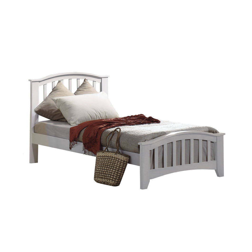 San Marino White Twin Bed