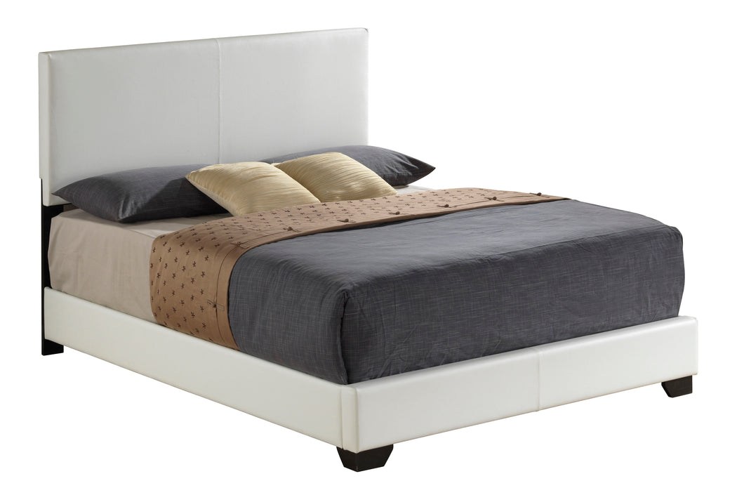 Ireland III White PU Eastern King Bed