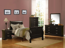 Load image into Gallery viewer, LOUIS PHILIPPE III Black Full Bed
