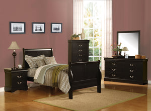 LOUIS PHILIPPE III Black Full Bed