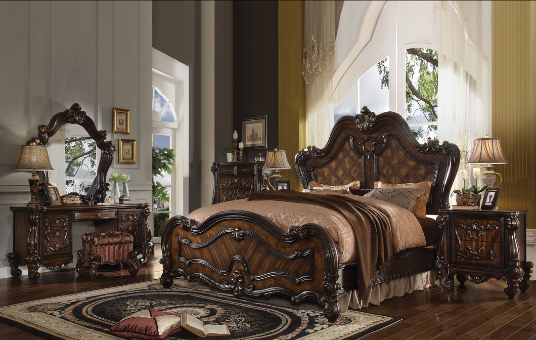 Versailles Cherry Oak Queen Bed