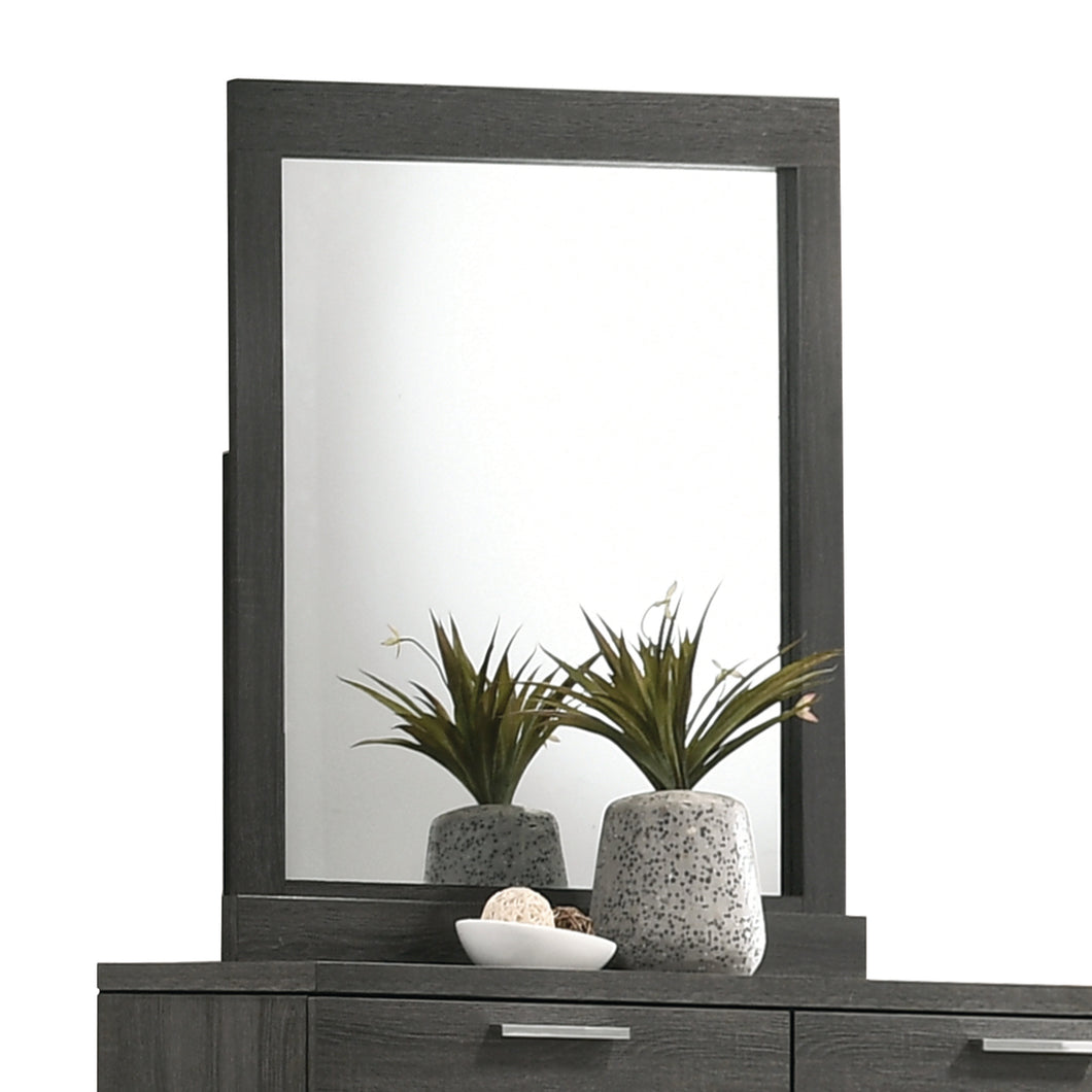 Lantha Gray Oak Mirror