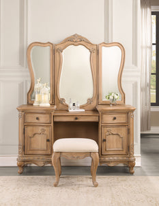 Teagan Oak Vanity Desk