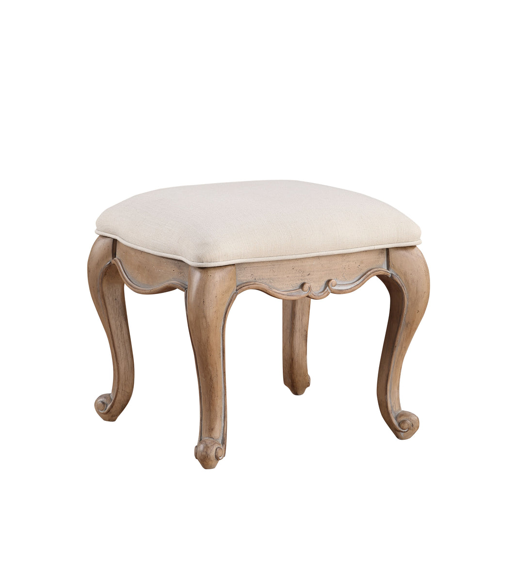 Teagan Oak Vanity Stool