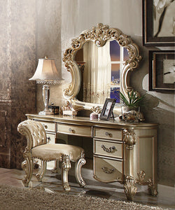 Vendome Gold Patina & Bone Vanity Desk