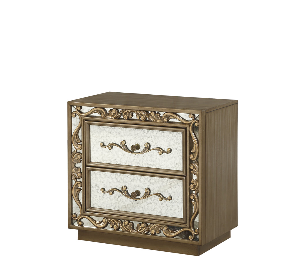 Orianne Antique Gold Nightstand