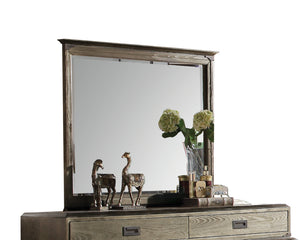 Athouman Weathered Oak Mirror