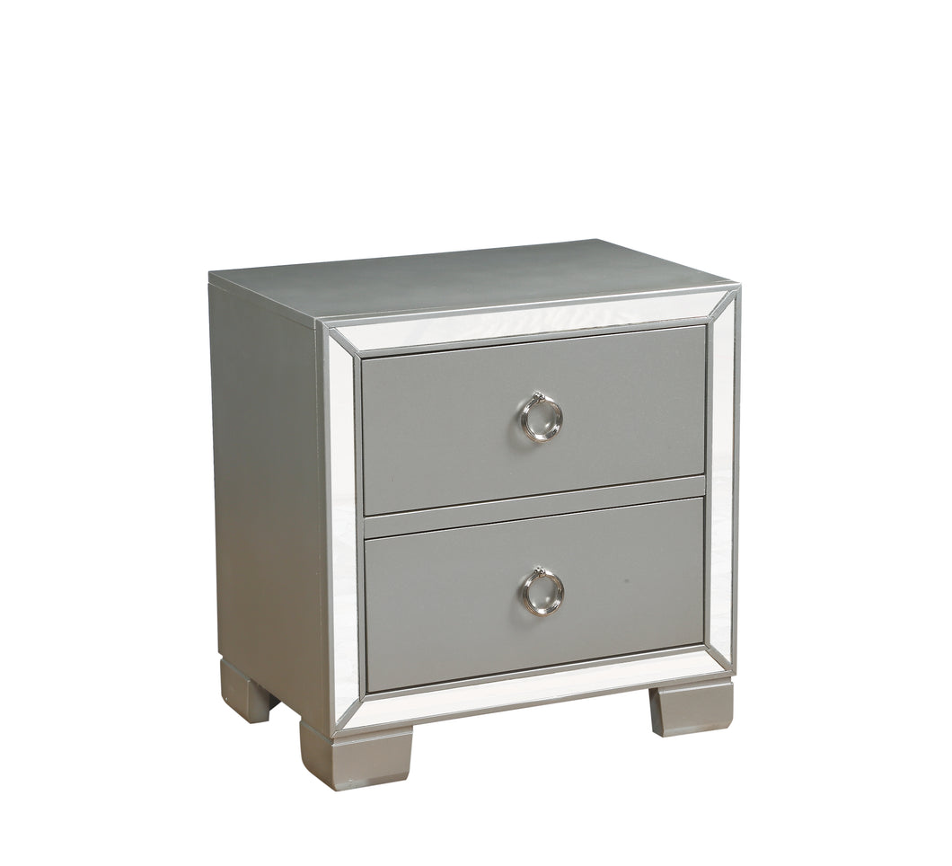 Voeville II Platinum Nightstand