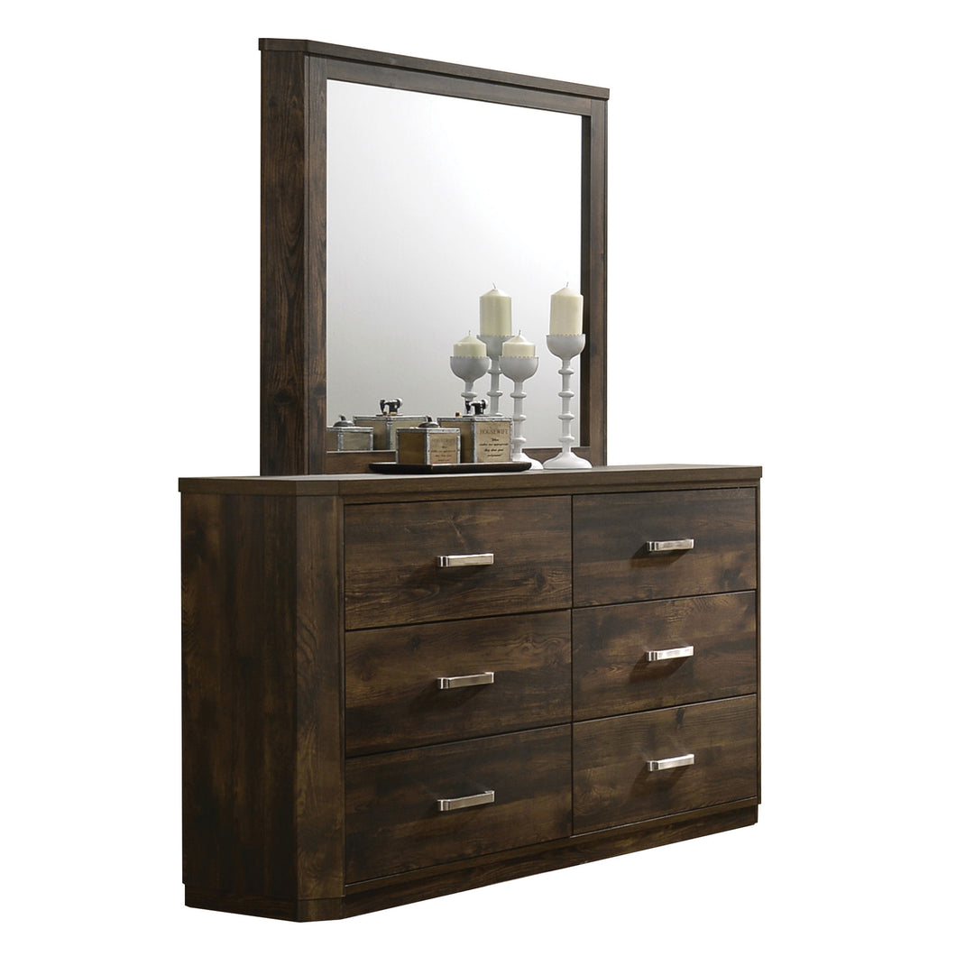 Elettra Rustic Walnut Mirror