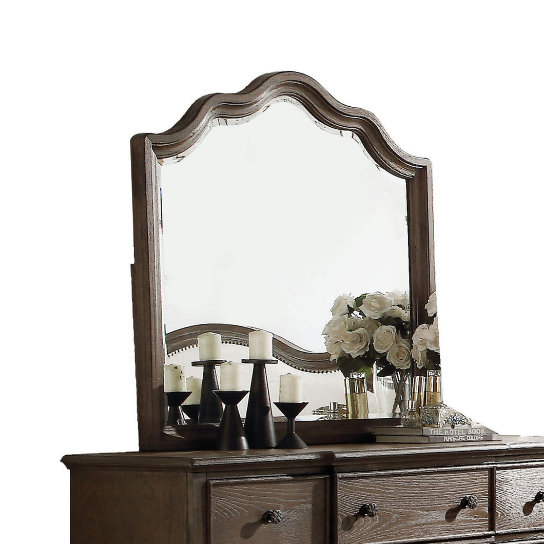 Baudouin Weathered Oak Mirror