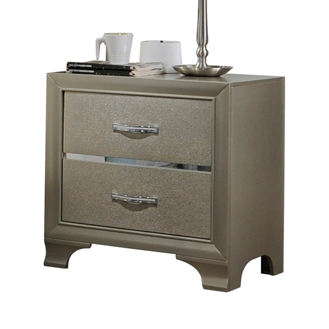 Carine Champagne Nightstand