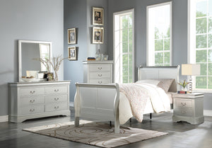 Louis Philippe III Platinum Twin Bed