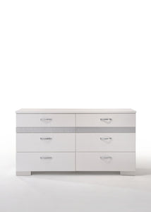 Naima II White High Gloss Dresser