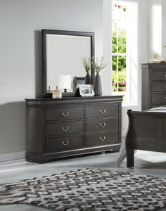 Louis Philippe Dark Gray Dresser