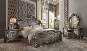 Versailles Antique Platinum Queen Bed