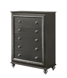 Kaitlyn Metallic Gray Chest