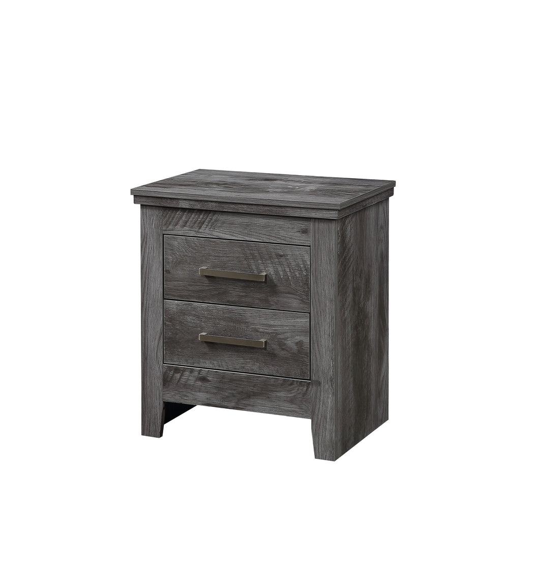 Vidalia Rustic Gray Oak Nightstand