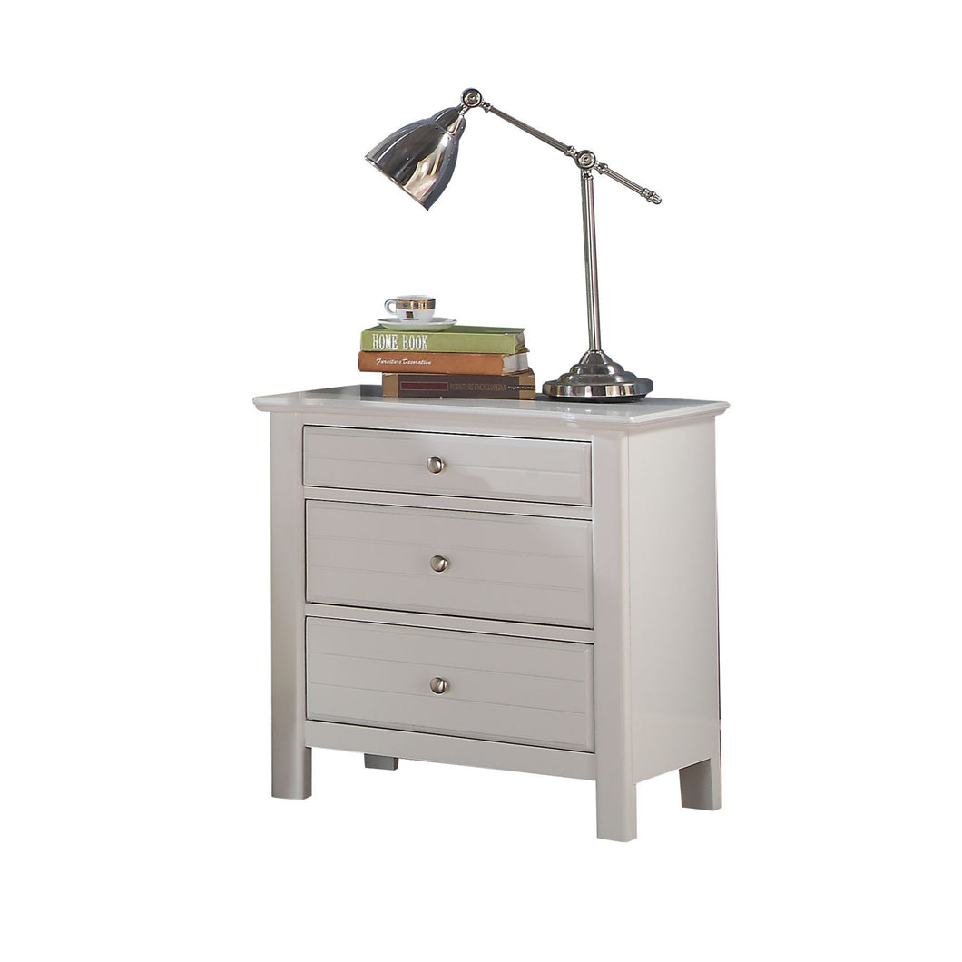 Mallowsea White Nightstand