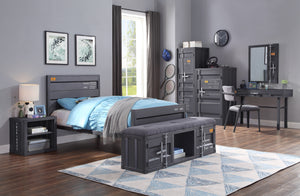 Cargo Gunmetal Twin Bed