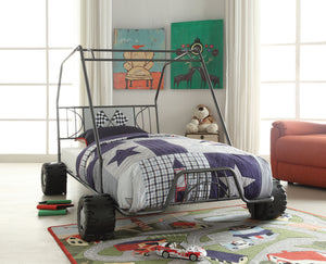 Xander Gunmetal Go Kart Twin Bed