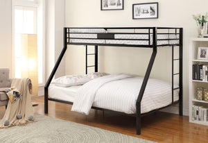 Limbra Sandy Black Bunk Bed (Twin XL/Queen)