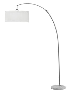 Cagney Brushed Nickel & Marble Floor Lamp