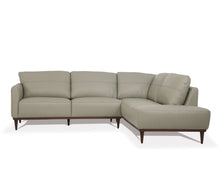 Load image into Gallery viewer, Tampa Airy Green Leather Sectional Sofa
