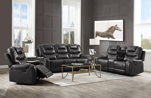 Braylon Magnetite PU Sofa (Motion)