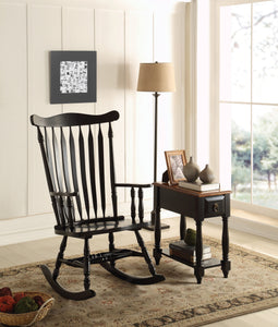 Kloris Black Rocking Chair