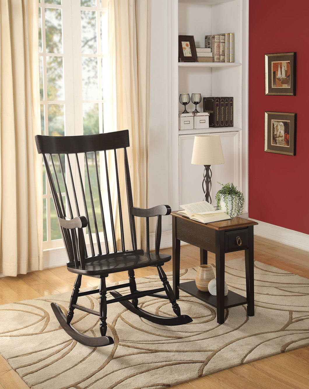 Arlo Black Rocking Chair