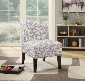 Ollano Pattern Fabric (Gray) Accent Chair