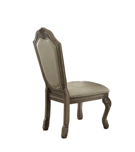 Chateau De Ville PU & Antique White Side Chair