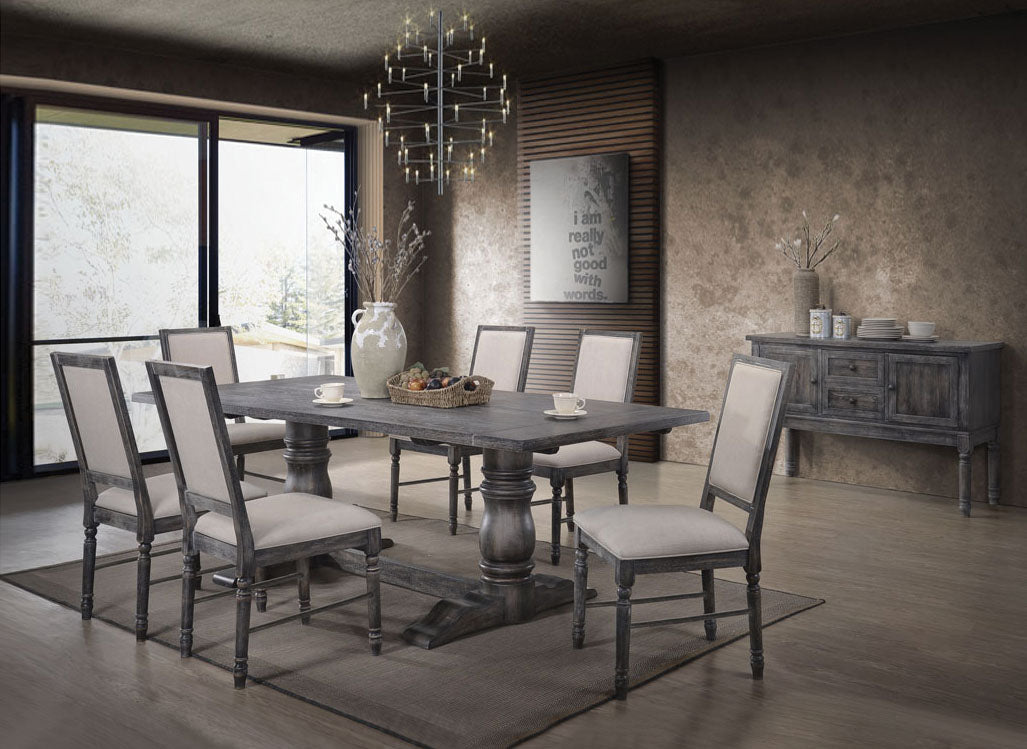 Leventis Weathered Gray Dining Table