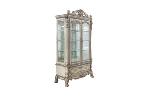 Dresden Vintage Bone White Curio Cabinet