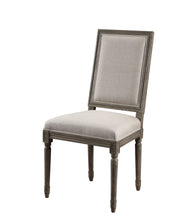 Load image into Gallery viewer, Ruby Linen &amp; Rustic Gray Oak Side Chair
