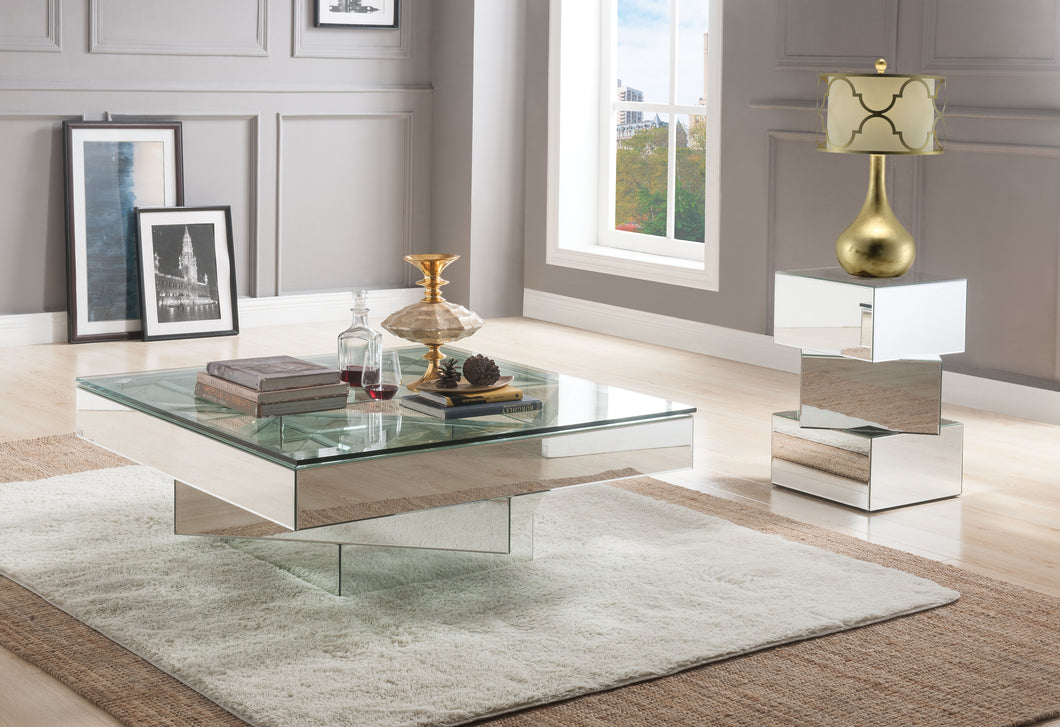 Meria Mirrored Coffee Table