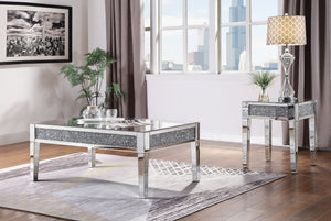 Noralie Mirrored & Faux Diamonds Coffee Table