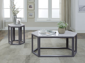 Reon Marble & Gray Coffee Table