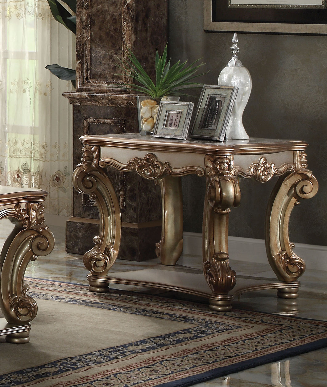 Vendome Gold Patina End Table