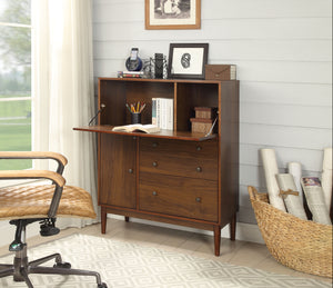 Mullener Walnut Office Armoire