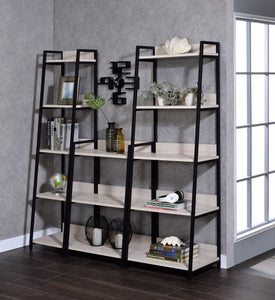 Wendral Natural & Black Bookshelf (3-Tier)