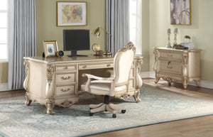 Gorsedd Antique White Executive Desk